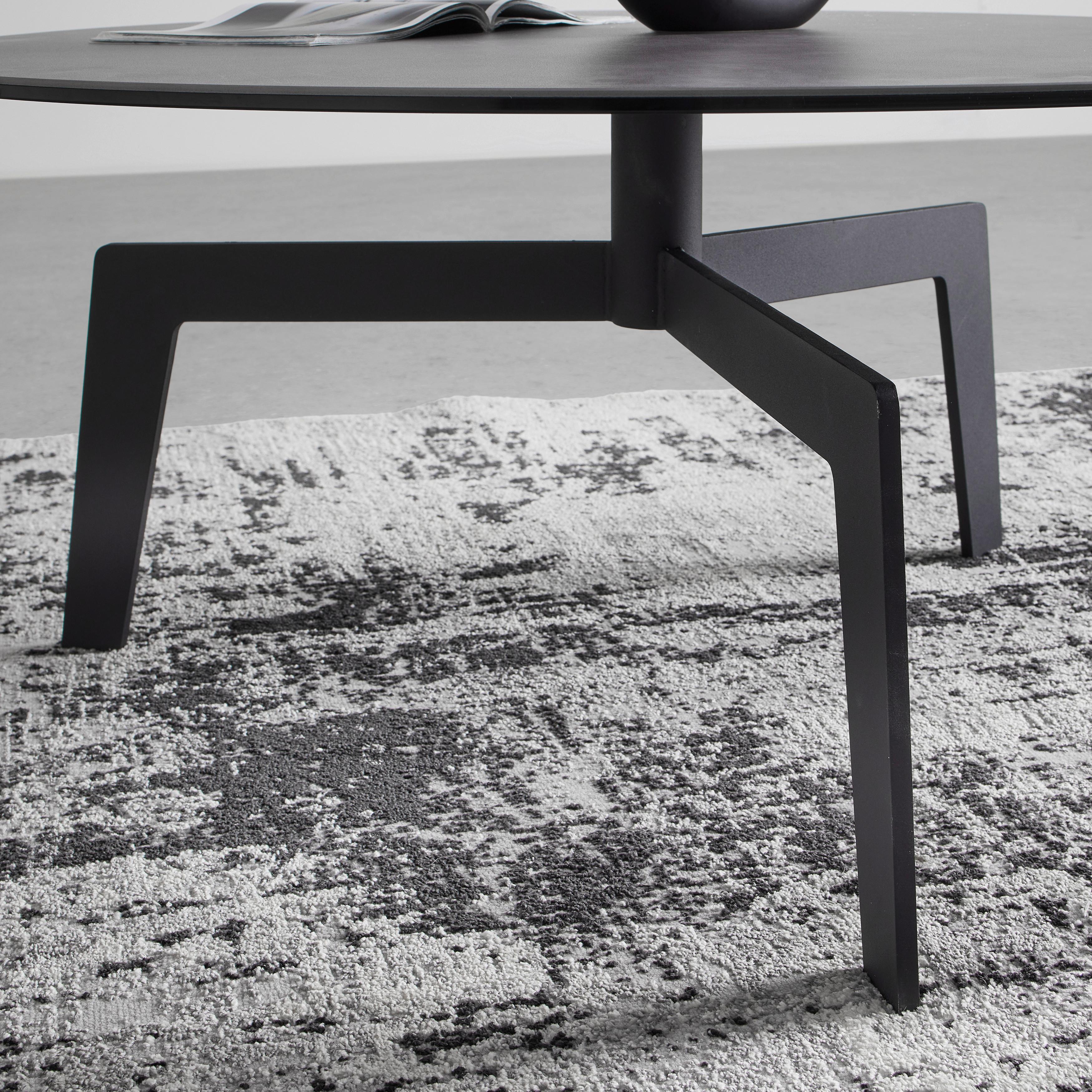 Couchtisch Buena Vista Anthrazit/Schwarz - Anthrazit/Schwarz, MODERN, Glas/Keramik (80/80/38cm) - Premium Living