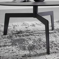 Couchtisch Buena Vista Anthrazit/Schwarz - Anthrazit/Schwarz, MODERN, Glas/Keramik (80/80/38cm) - Premium Living