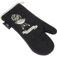 Topfhandschuh BBQ in Weiß/Schwarz - Schwarz/Weiß, Textil (16/33cm)