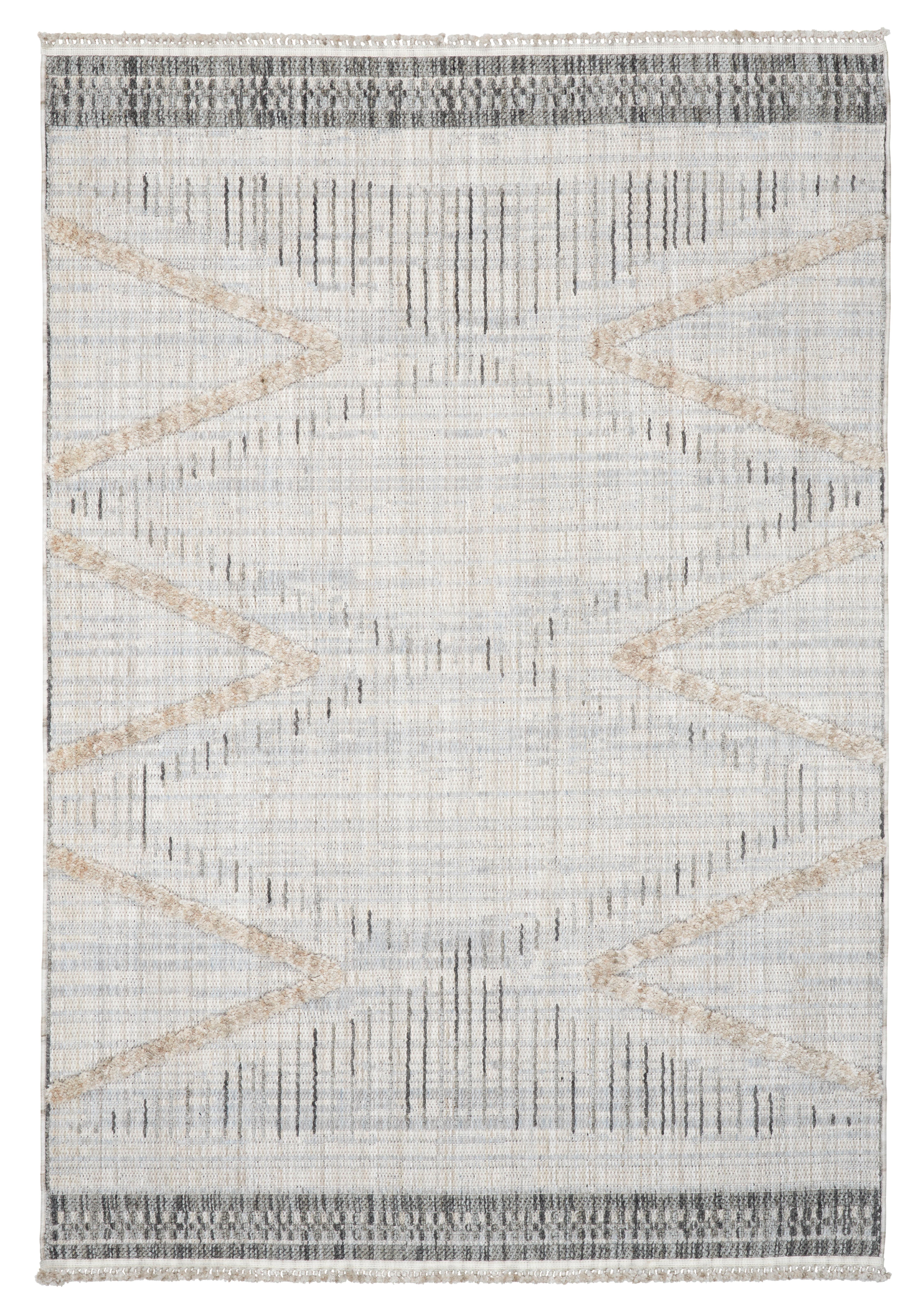 Ravno Tkana Preproga Valencia - siva/antracit, Moderno, tekstil (80/150cm) - Modern Living