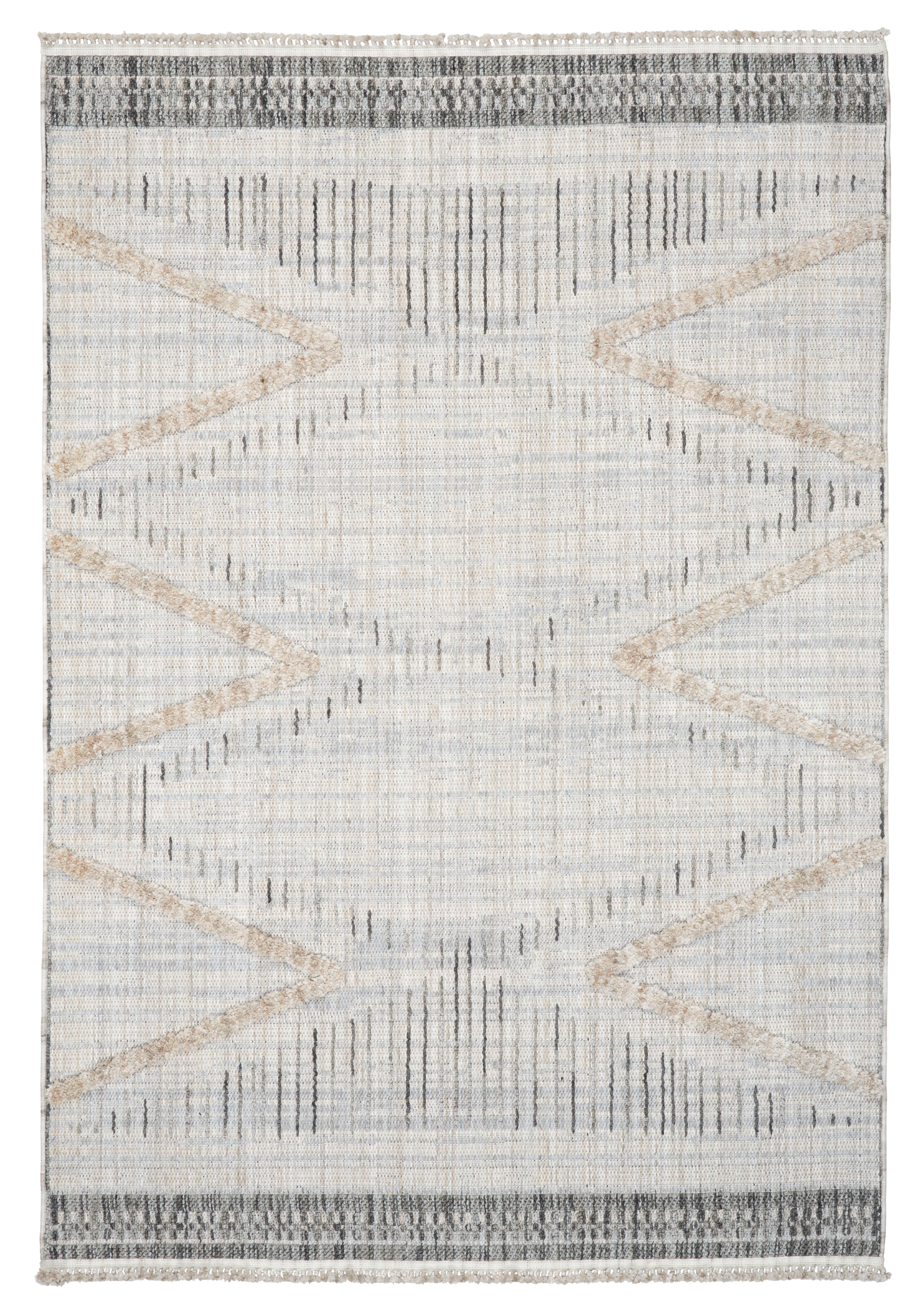 Ravno Tkana Preproga Valencia - siva/antracit, Moderno, tekstil (160/230cm) - Modern Living