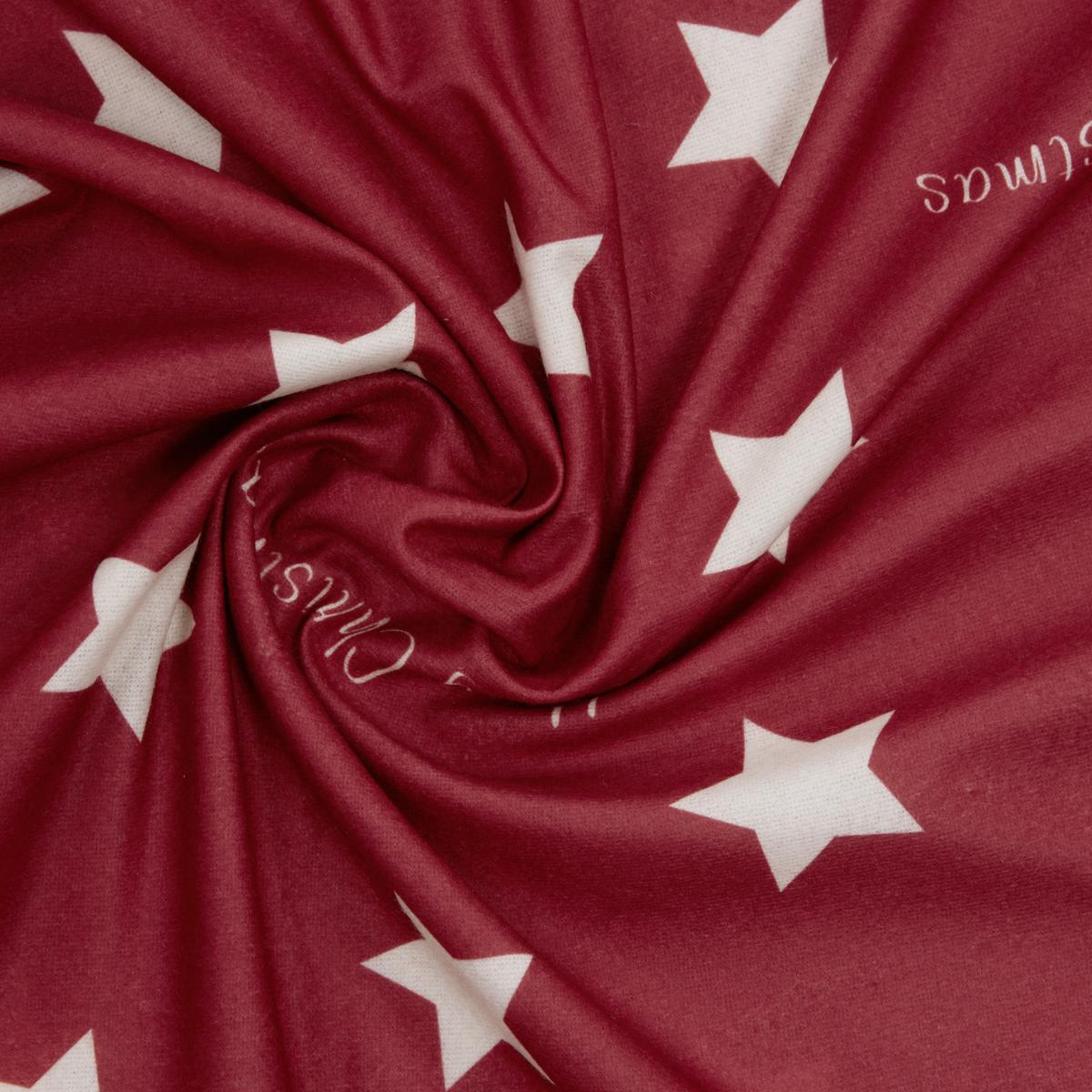 Bettwäsche Stars in Rot ca. 160x210cm - Rot, Konventionell, Textil (160/210cm) - Modern Living