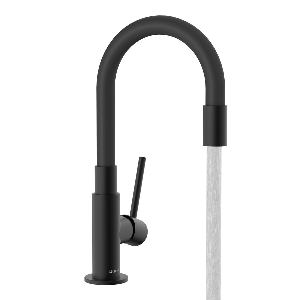 Konyhai Csaptelep Glasgow - fekete, fém (25/20/5cm) - Mömax