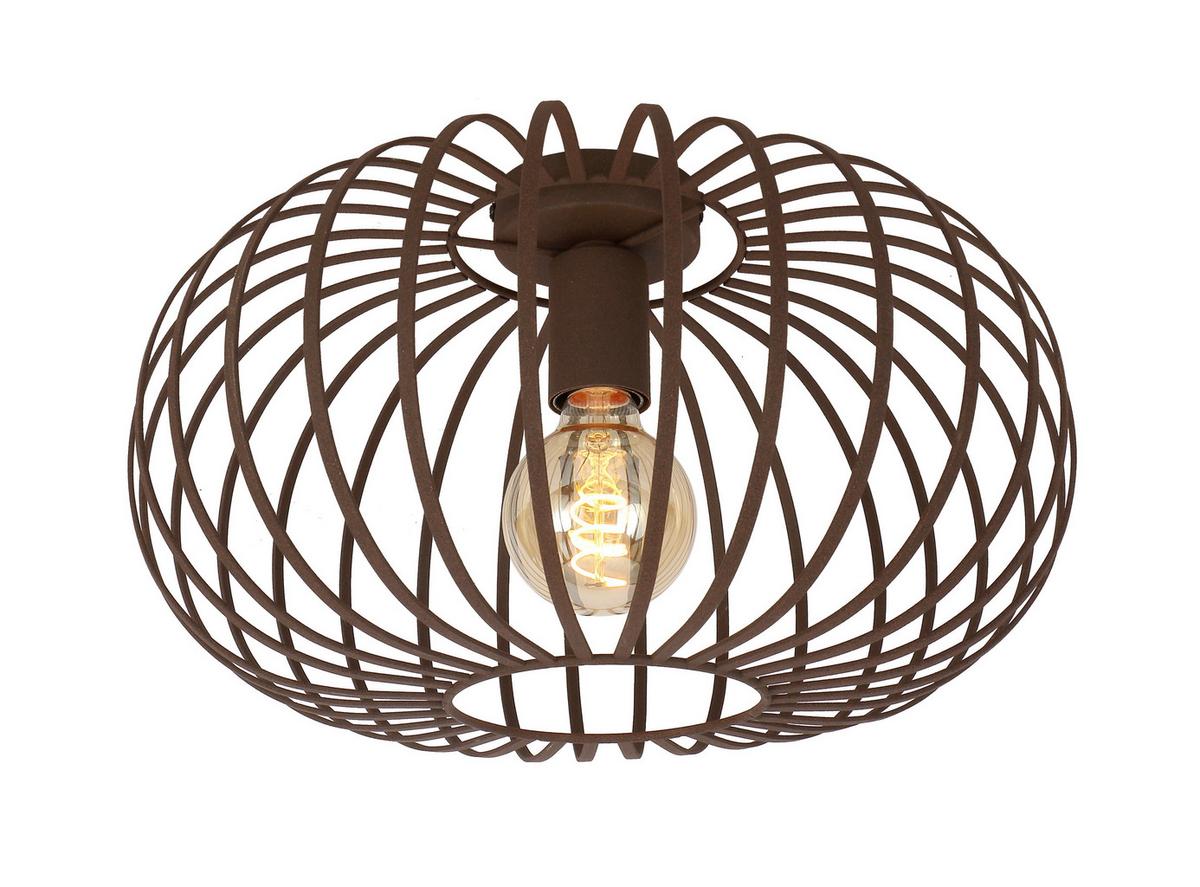 Deckenleuchte Rosti in Rostfarben max. 40 Watt - Rostfarben, MODERN, Metall (39/22cm) - Modern Living