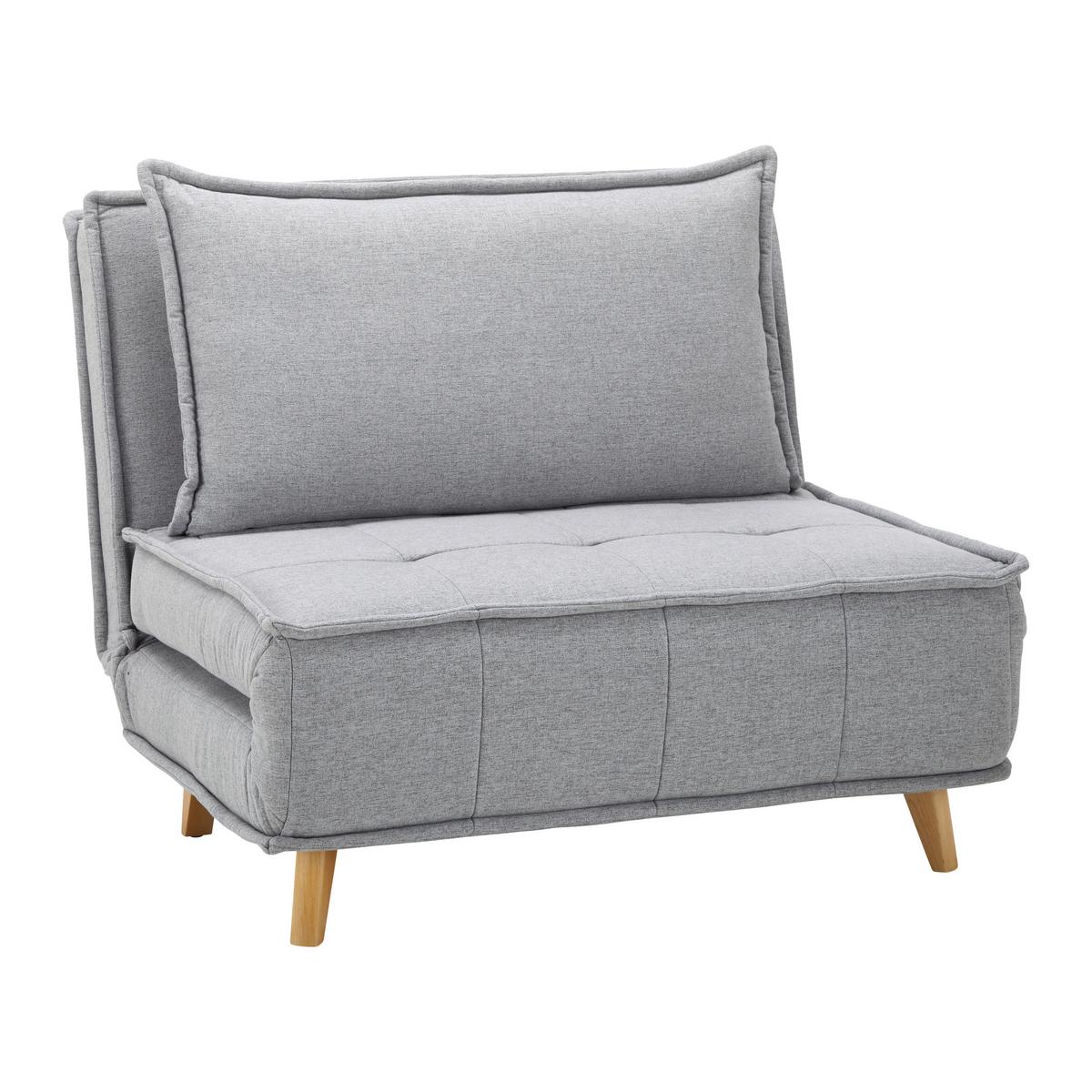 FOTOLIU EXTENSIBIL LAYLA - gri deschis, Modern, lemn/textil (104/92/84cm) - Bessagi Home