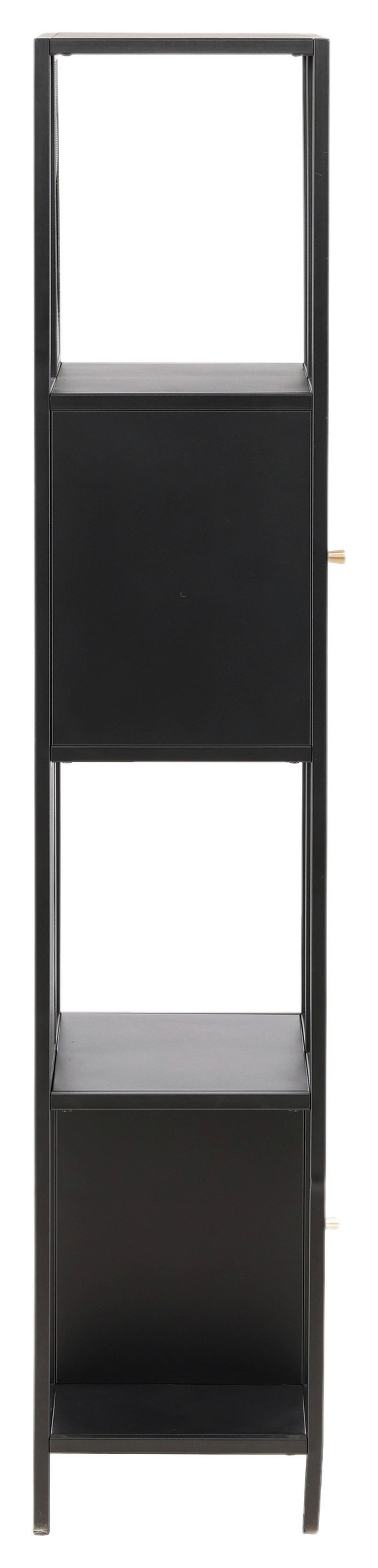 REGAL NETT - Schwarz, Design, Metall (70/180/35cm) - Livetastic