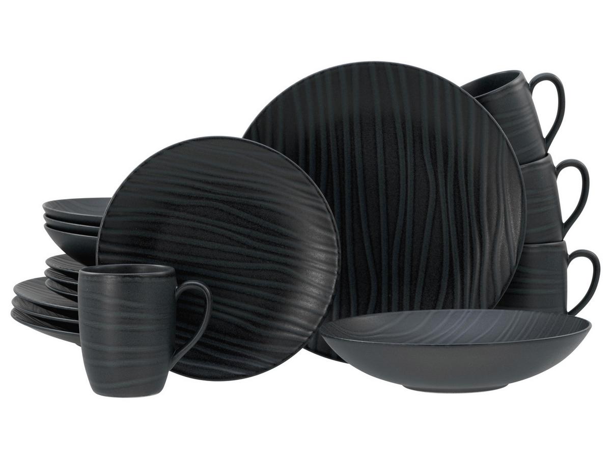 Kombinirani Servis Waves, 16-Delni - antracit, Basics, keramika - Creatable