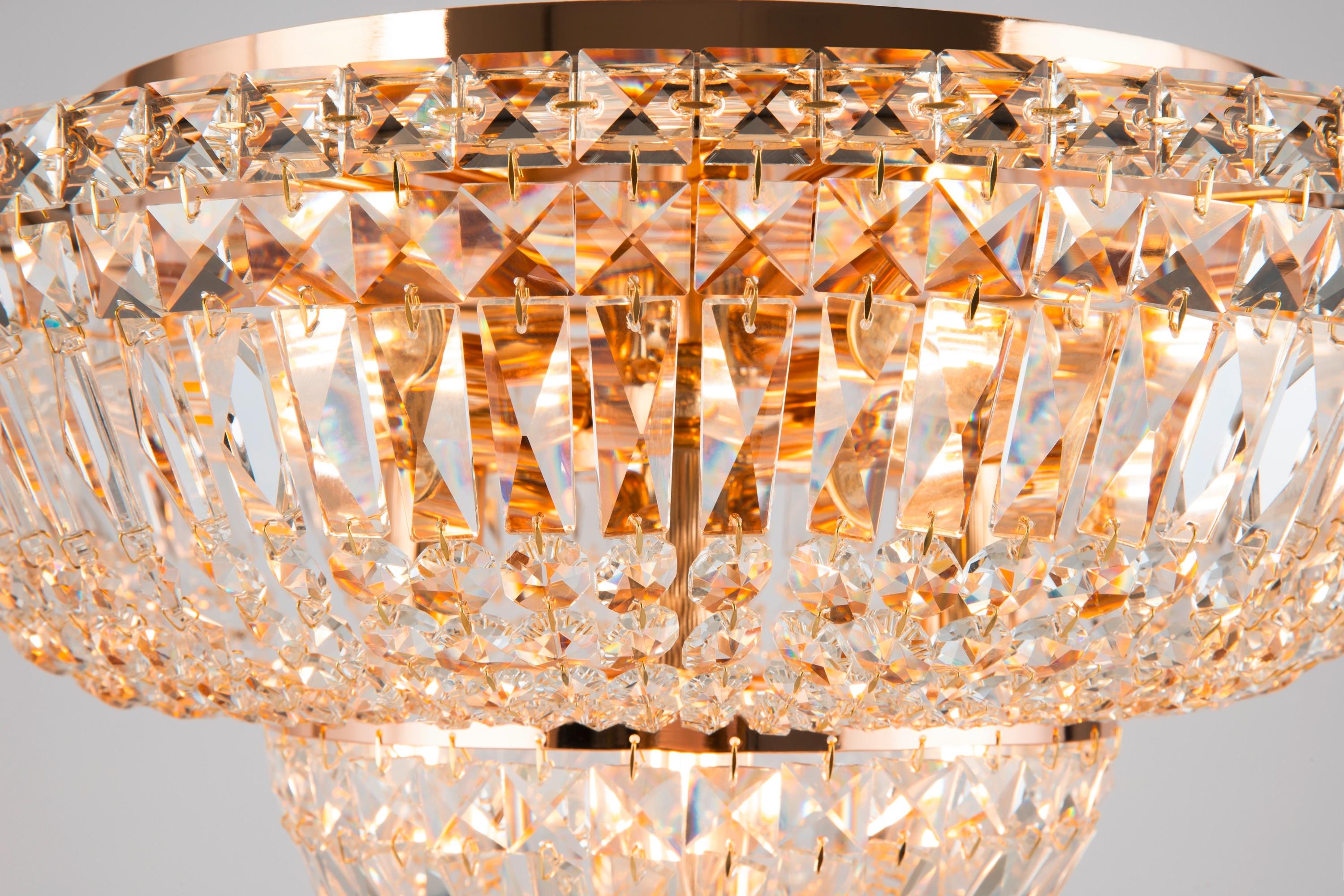 KRONLEUCHTER BASFOR - Goldfarben, Trend, Metall (46/32cm) - MAYTONI