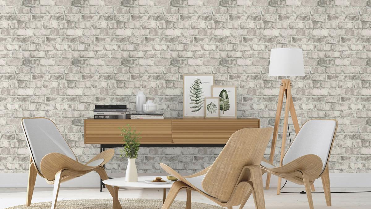 Tapete Clayton Grau - Grau, Natur, Textil (600/53cm) - Tesa
