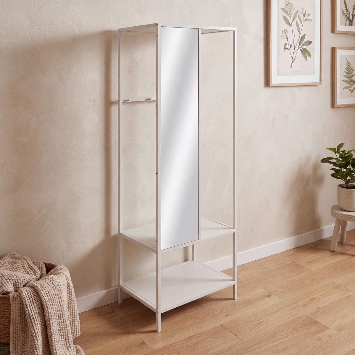 Predsoblje Miro - kašmir, Moderno, staklo/drvni materijal (60/185/44cm) - Modern Living