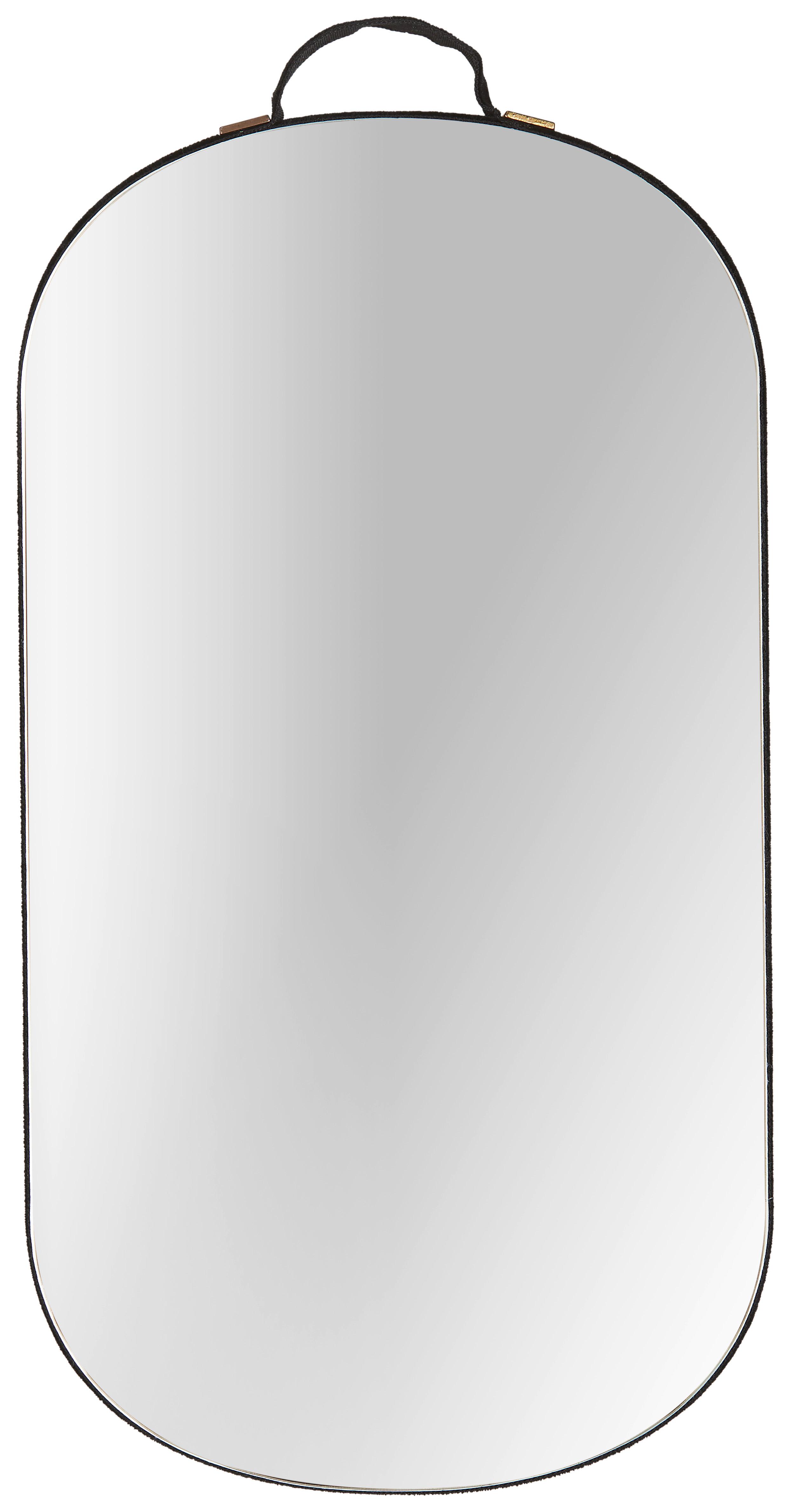 Wanddeko Oval ca. 11x20cm - Klar, MODERN, Glas/Holzwerkstoff (11/20cm) - Modern Living