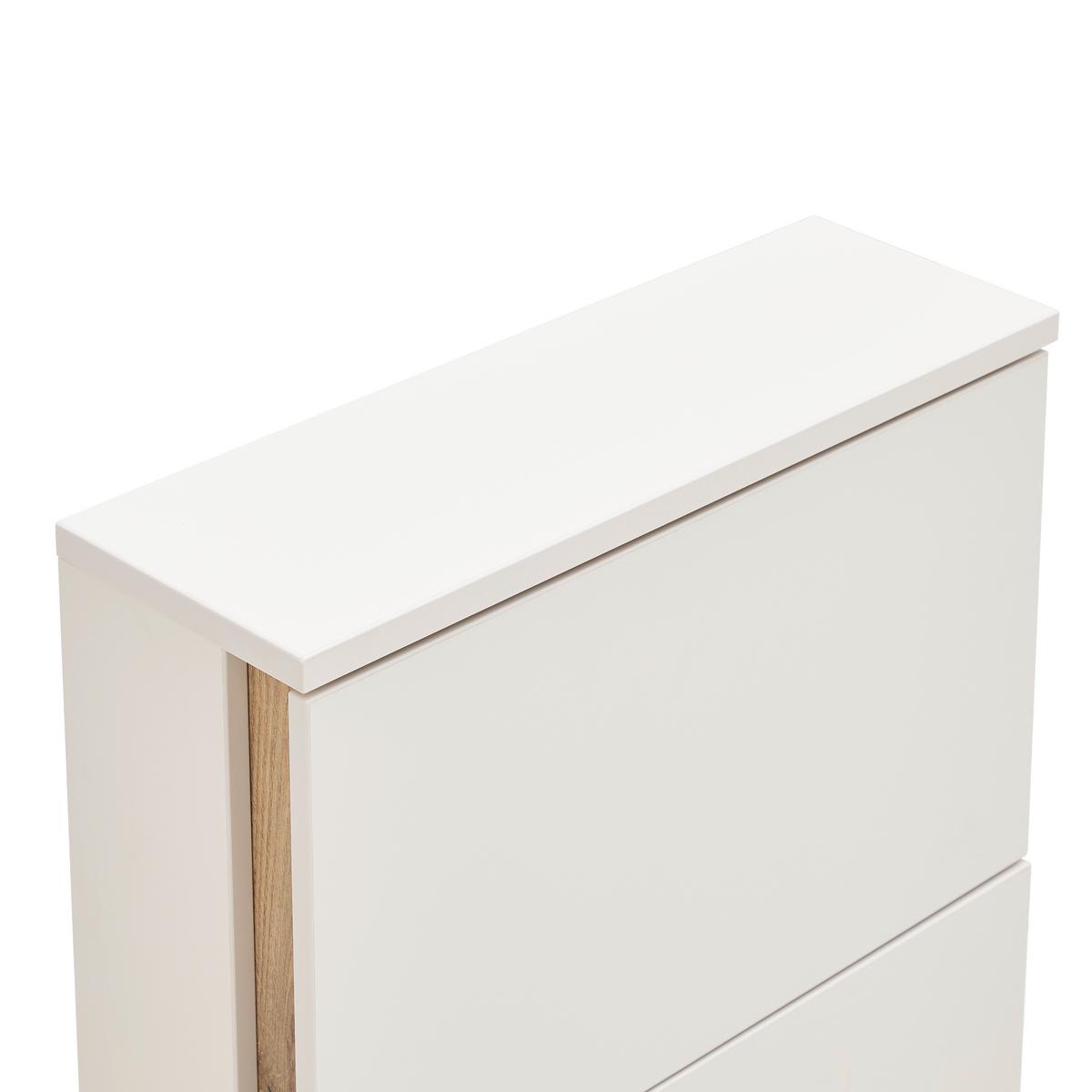 Schuhkipper Antonio Kaschmir/Evoke Eiche - Eichefarben/Creme, MODERN, Holzwerkstoff/Kunststoff (61/118/21cm) - Mömax