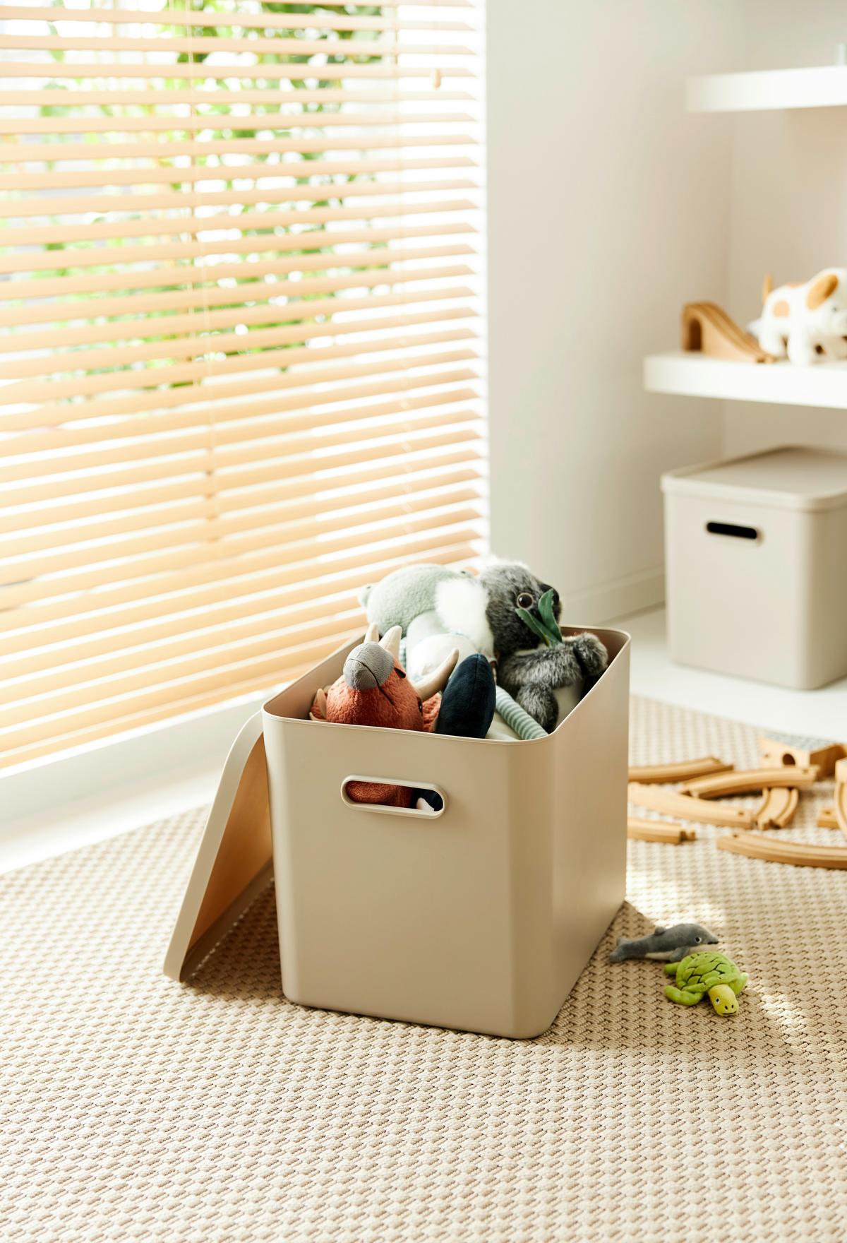 POJEMNIK DO PRZECHOWYWANIA 1063107422 - cappuccino, Konventionell, tworzywo sztuczne (37/29/29.5cm) - Rotho