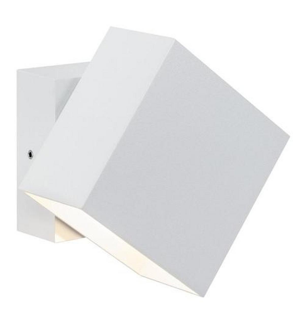 LED-Wandleuchte Cybo in Weiß max. 3 Watt - Weiß, Basics, Metall (10/9,3/10cm) - Paulmann