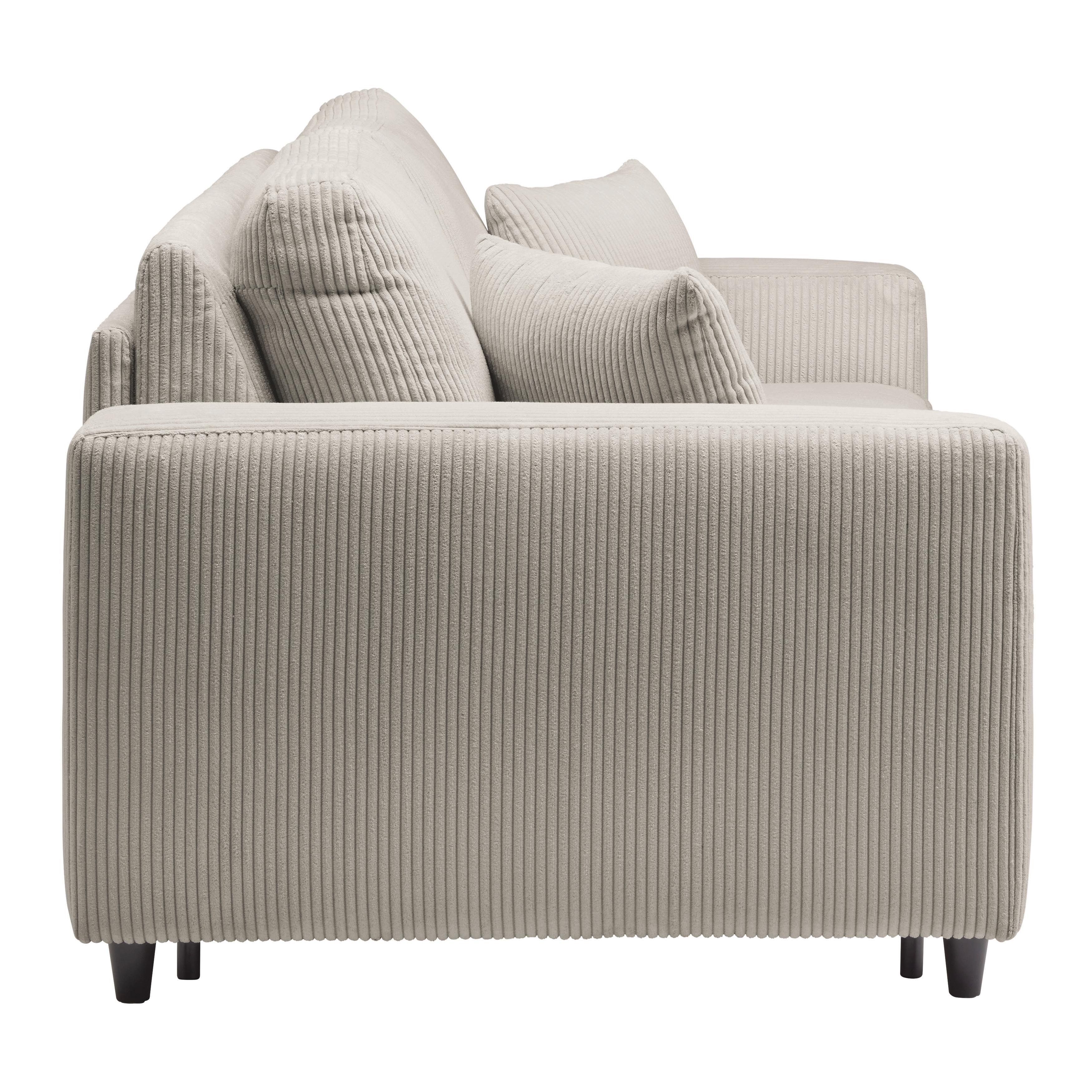 BÄDDSOFFA AGNETA -BASED- - svart/taupe, Modern, trä/textil (200/83/97cm) - Based