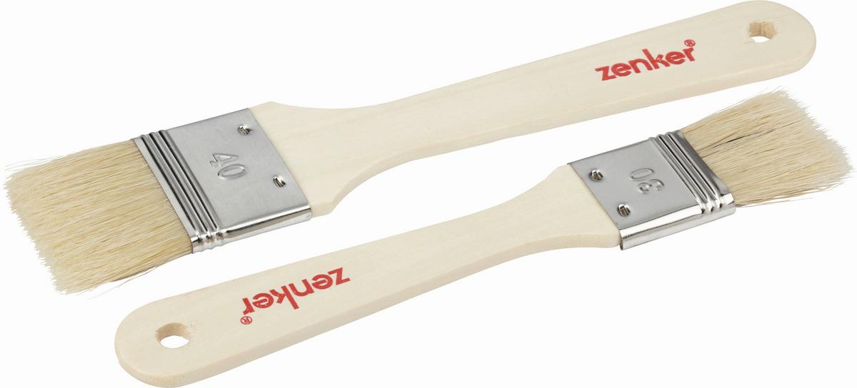 Backpinsel Holz, 2er Set - Hellbraun, Naturmaterialien/Holz (34cm)