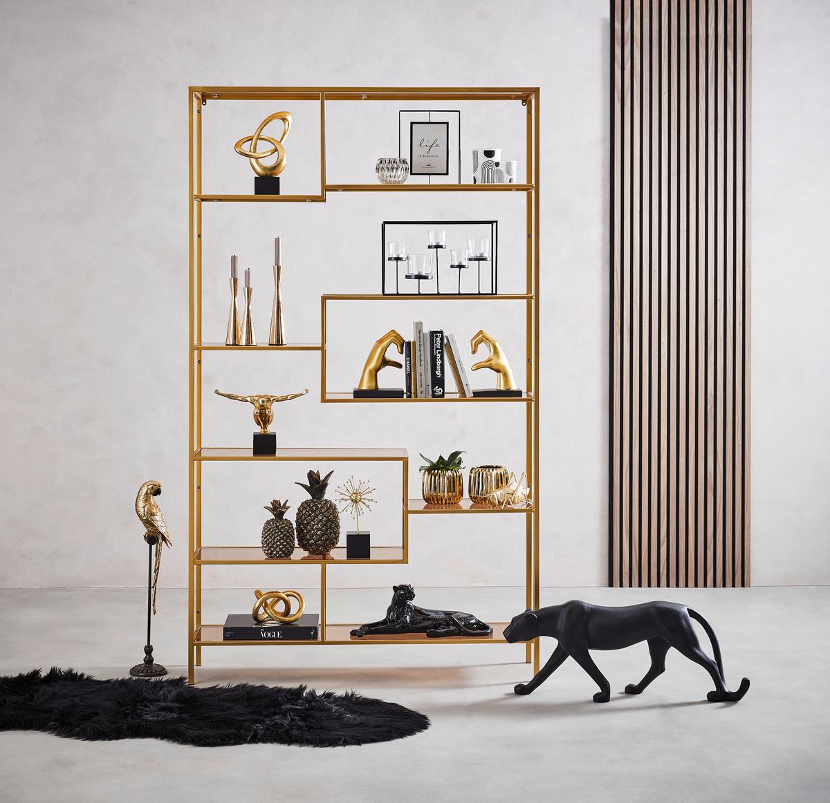 PANTERA OZDOBNA NY9578204 - czarny, Lifestyle, tworzywo sztuczne (48,5/19,5/16cm) - Ambia Home