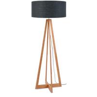 Stoječa Svetilka Everest, Temno Siva, Bambus - temno siva/naravne barve, Trend (60/158cm) - Good & Mojo