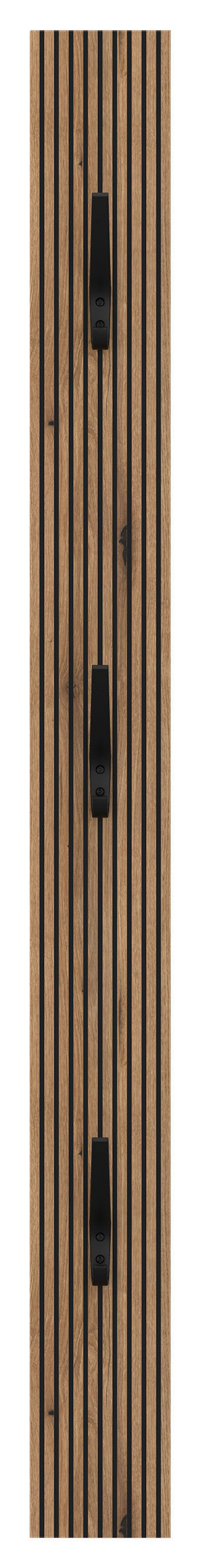 Panou cuier ALADIN - culoare lemn stejar, Modern, material pe bază de lemn (14,5/155/1,6cm) - Modern Living