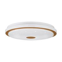 Led-deckenleuchte 900598_lanciano 1 - Weiss/Braun, Basics, Holz/Kunststoff (38/7cm) - Eglo