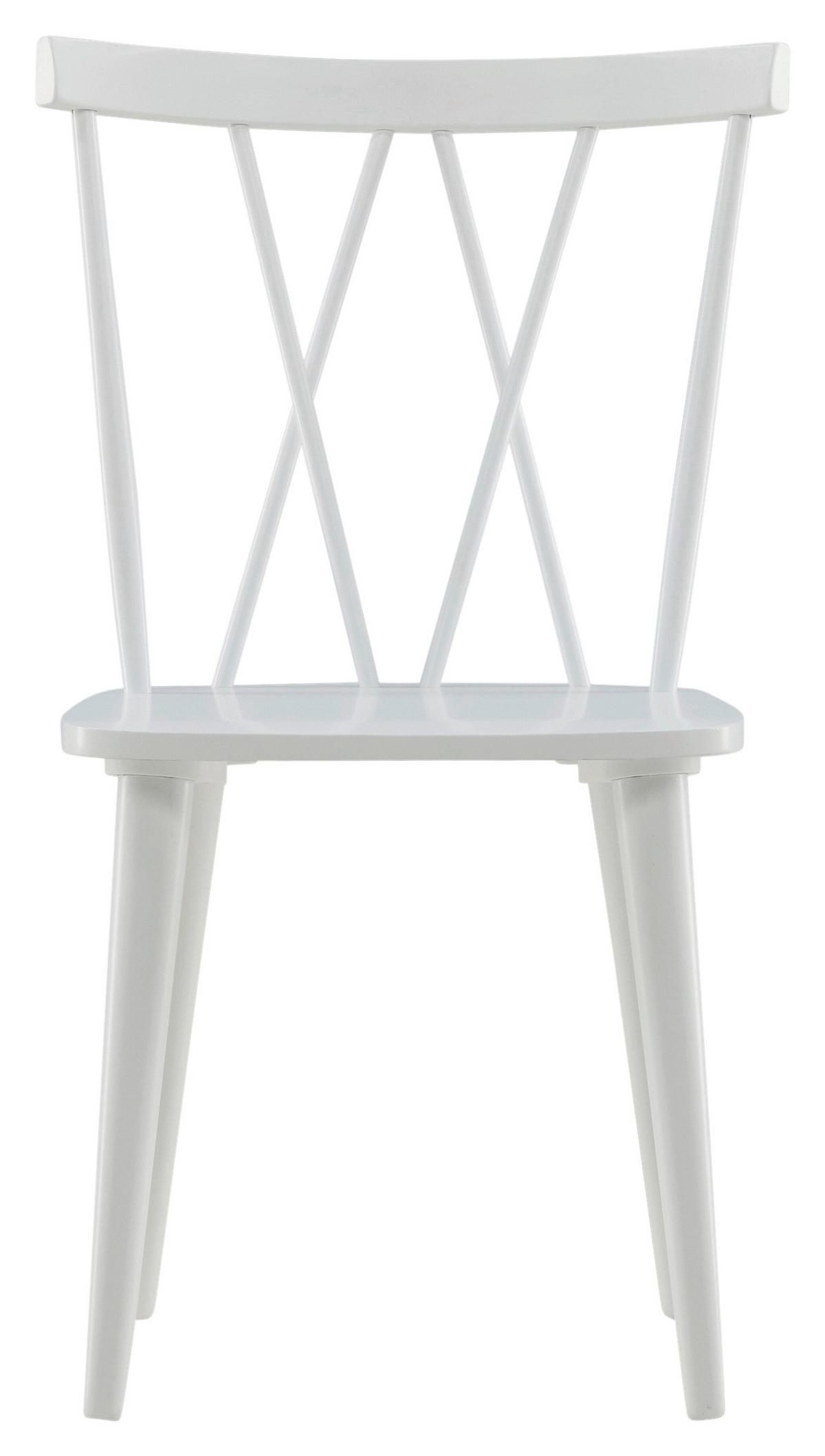 STUHL-SET MARIETTE - Weiß, Design, Holz (53.5/86/50cm) - Livetastic