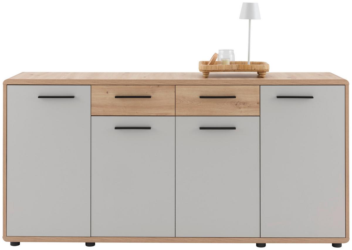 Komoda Fontana Plus - kašmir/hrast Artisan, Moderno, drvni materijal/plastika (174,4/87,2/40cm) - Modern Living