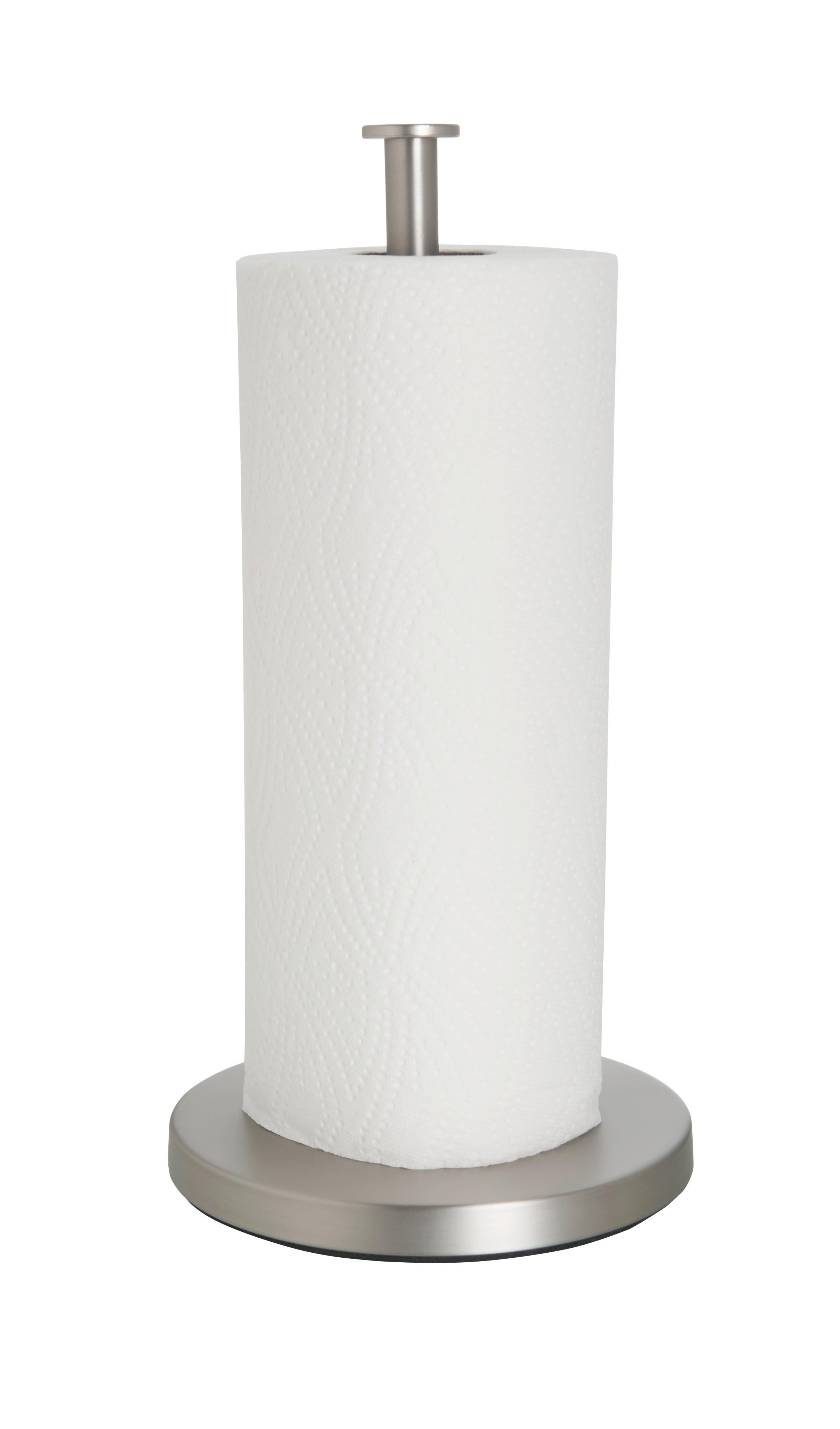 Küchenrollenhalter Leif aus Metall in Silberfaben - Silberfarben, MODERN, Kunststoff/Stein (16/31cm) - Mömax