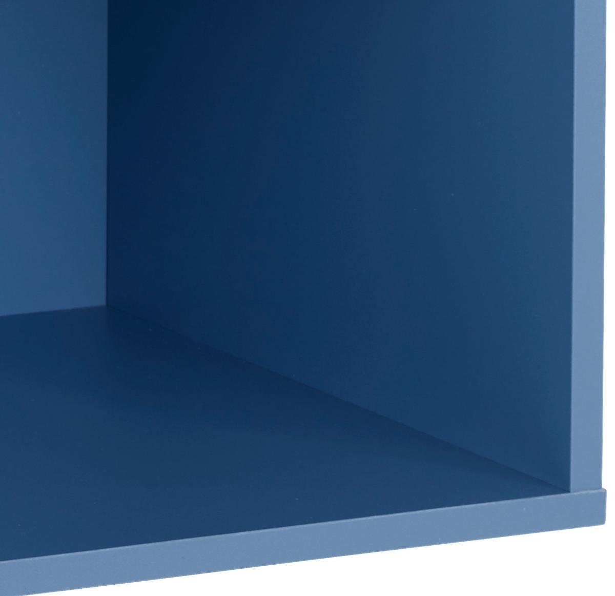 Regal Box - plava, Moderno, drvni materijal (46/46/25cm) - Modern Living