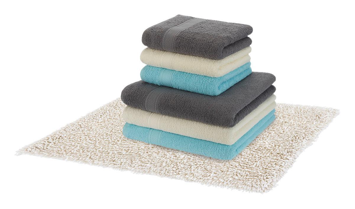 HANDDUK CINDY -AKT- -TOP- - cremefärgad (50/100cm) - Modern Living