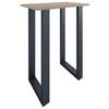 Bartisch Xona ca. 80x102x50 cm Schwarz/Eiche - Eichefarben/Schwarz, KONVENTIONELL, Holzwerkstoff/Metall (80/50/102cm)