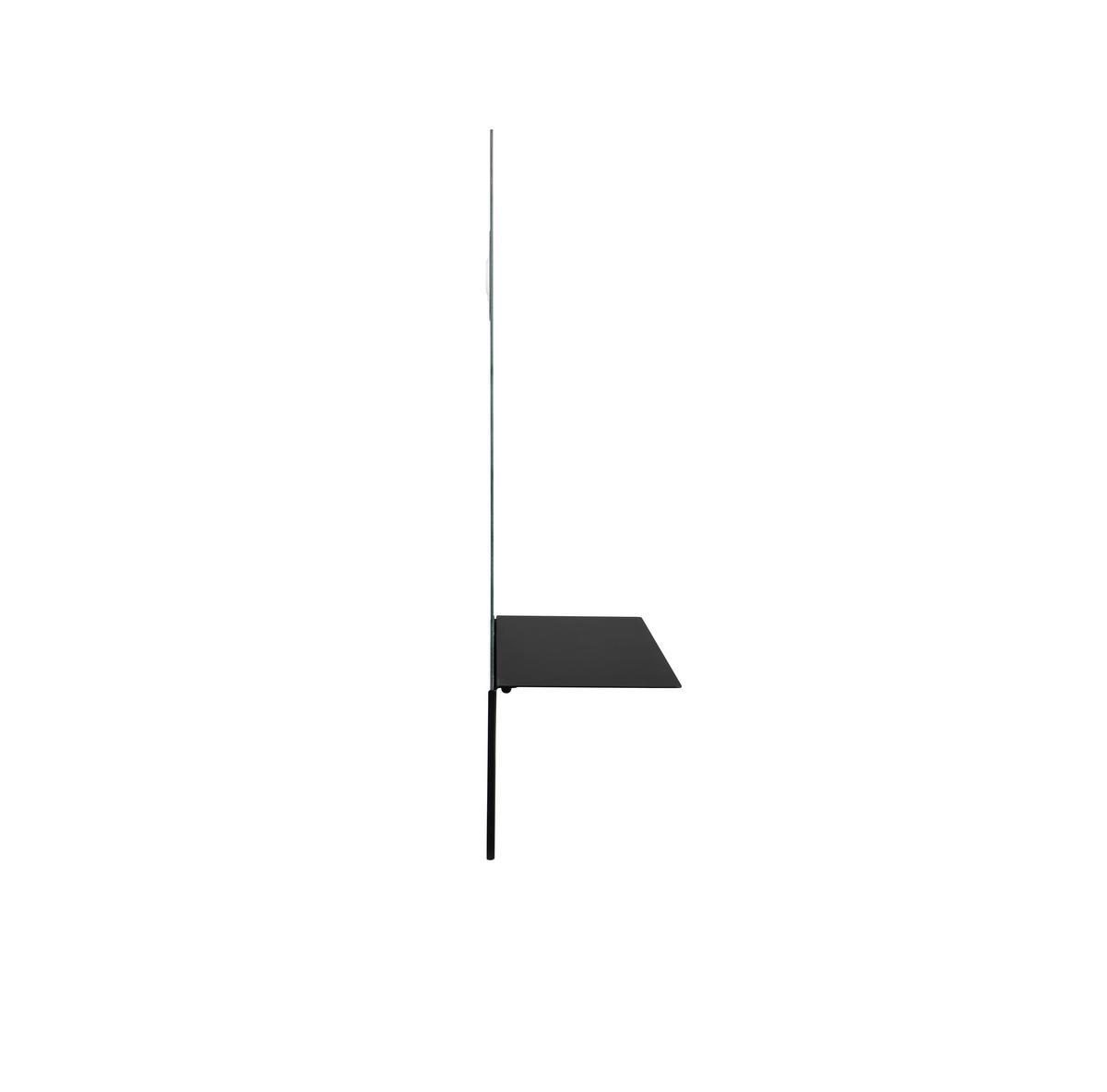 Wandspiegel Maren Schwarz Ca. 40x60x15,5cm - Schwarz, Modern, Glas/Metall (40/60/15,5cm) - Mömax