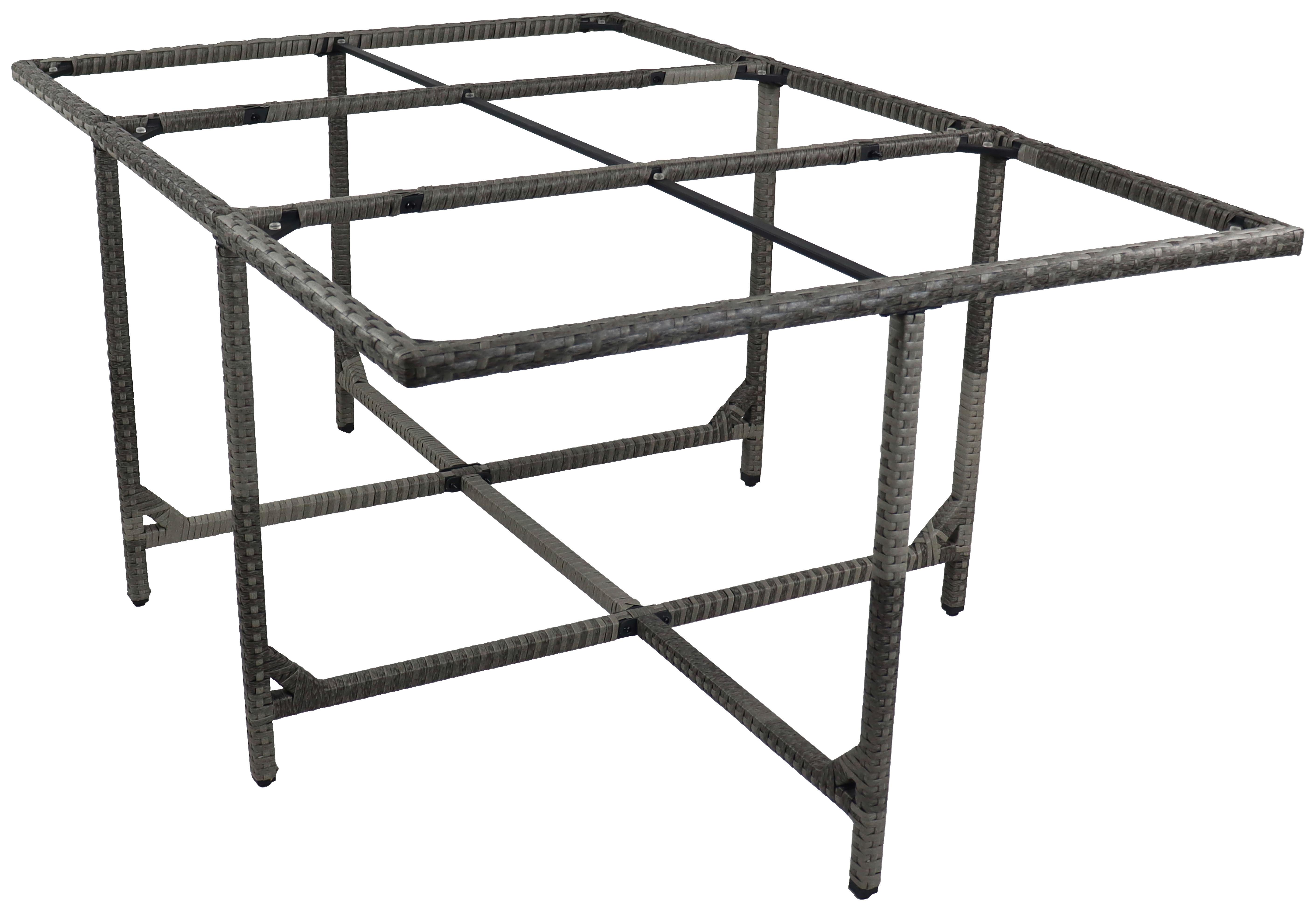 Gartentisch Raloso ca. 170x110x72 cm Grau - Grau, MODERN, Glas/Kunststoff (170/110/72cm) - Ambia Garden