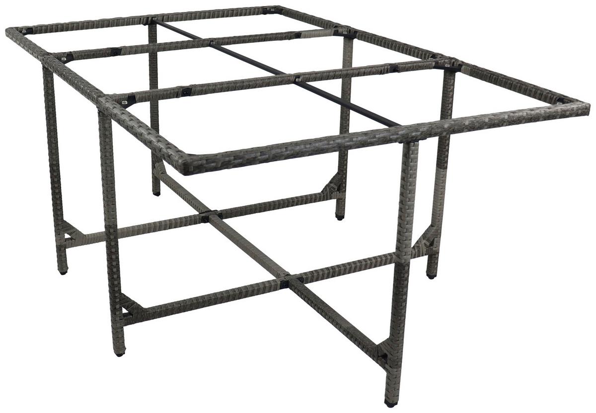 Gartentisch Raloso ca. 170x110x72 cm Grau - Grau, MODERN, Glas/Kunststoff (170/110/72cm) - Ambia Garden