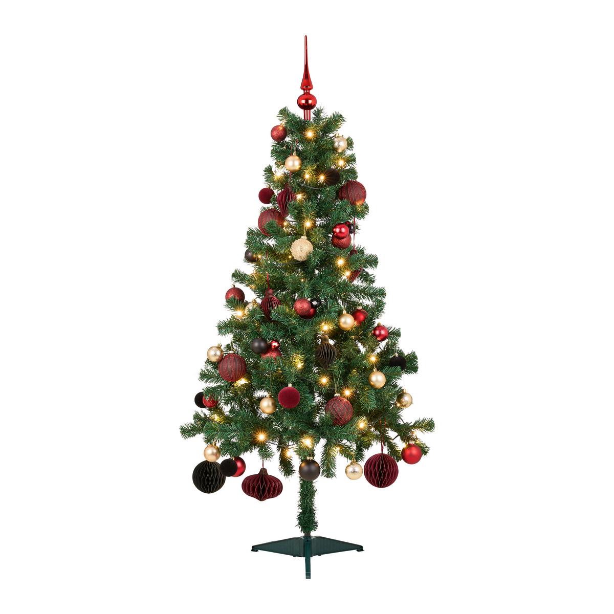 Weihnachtsbaum Edwards Grün - Grün, KONVENTIONELL, Kunststoff (69/120cm) - Mömax