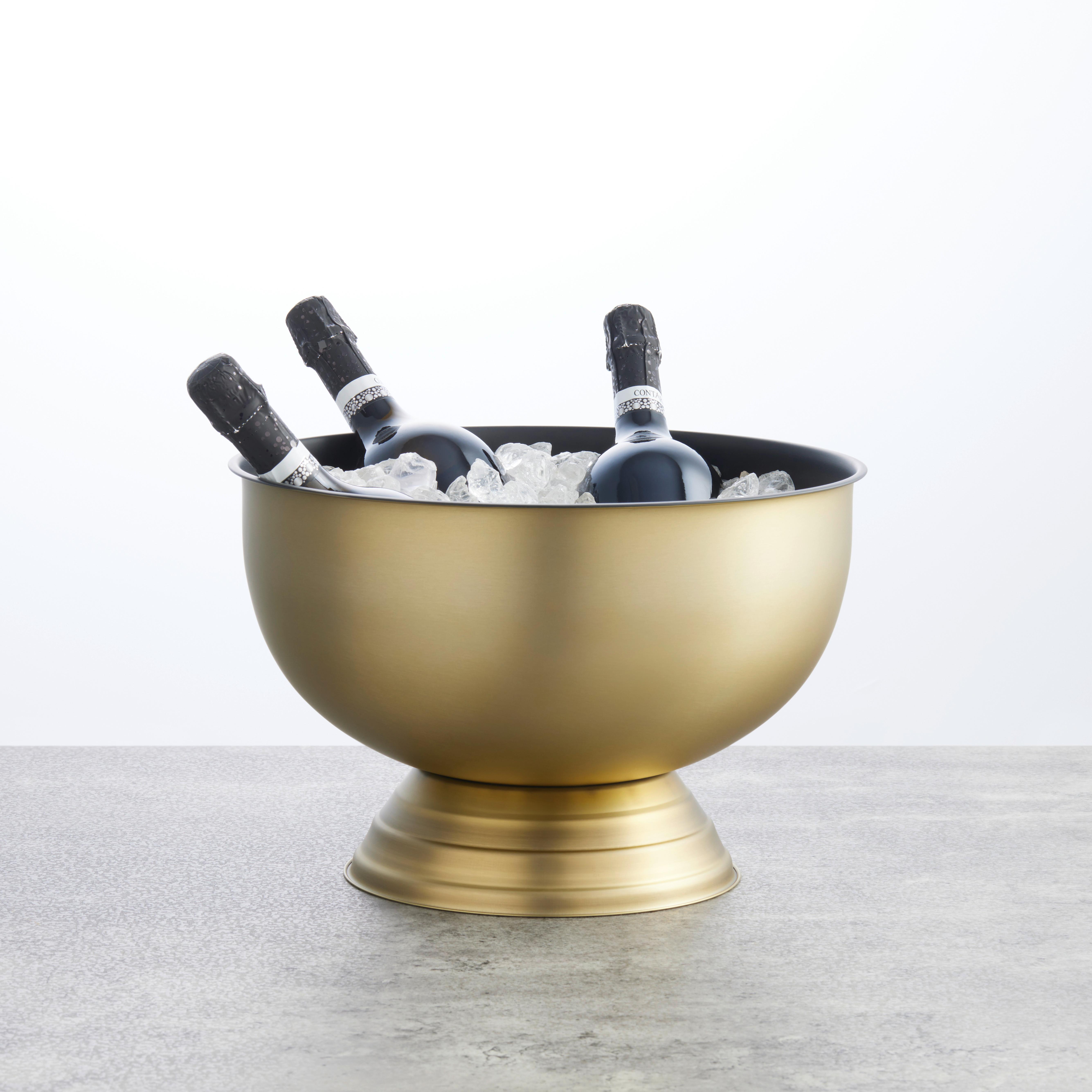 FLASKKYLARE GLAMOUR - svart/guldfärgad, Modern, metall (37/24,3cm) - Mömax