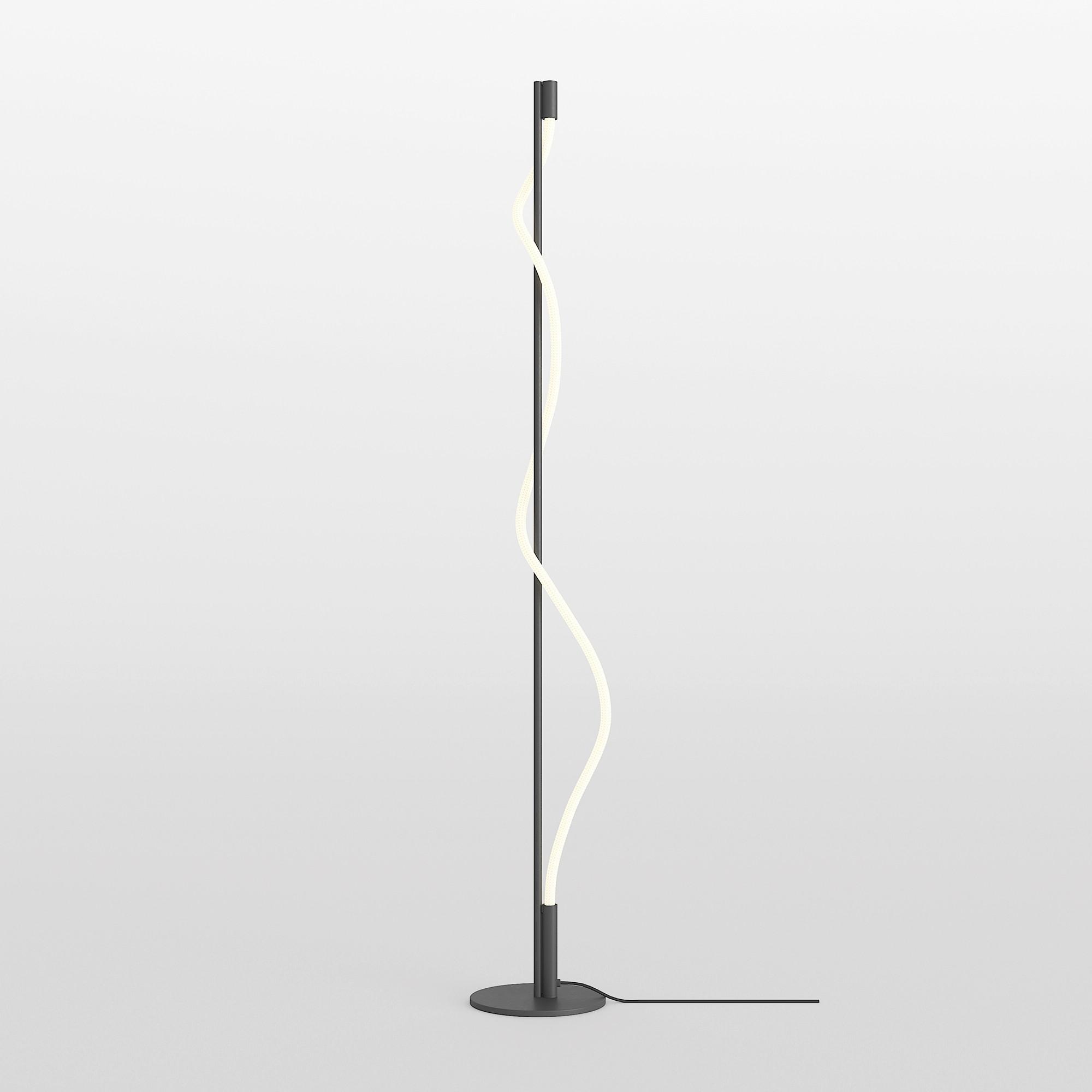 Stehleuchte Tau Schwarz/Weiß max. 15 Watt - Schwarz/Weiß, Trend, Metall (22/150cm) - MAYTONI