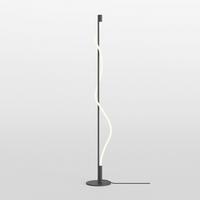 Stehleuchte Tau Schwarz/Weiß max. 15 Watt - Weiss/Schwarz, Trend, Metall (22/150cm) - MAYTONI