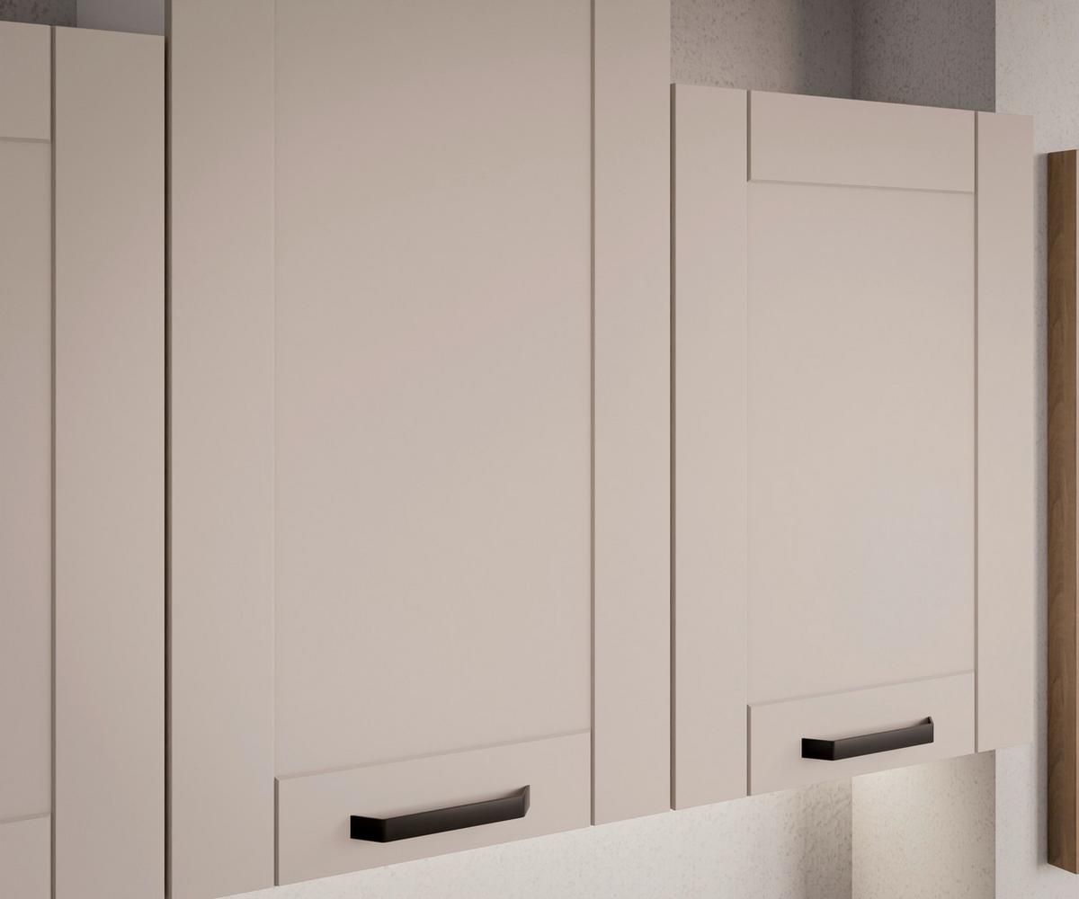 Blok Kuhinja Luna - bela/bež, Moderno, metal/pločasti materijal (150/218-236/60cm) - Modern Living