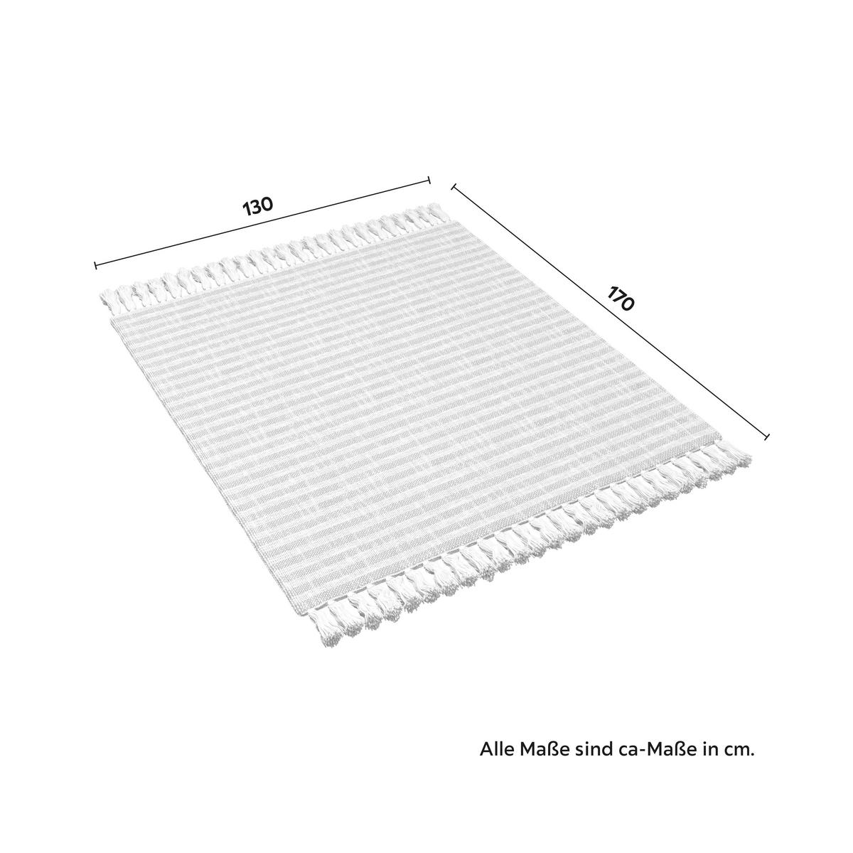 Decke Marion Blau ca. 130x170 cm - Blau, MODERN, Textil (130/170cm) - Bessagi Garden