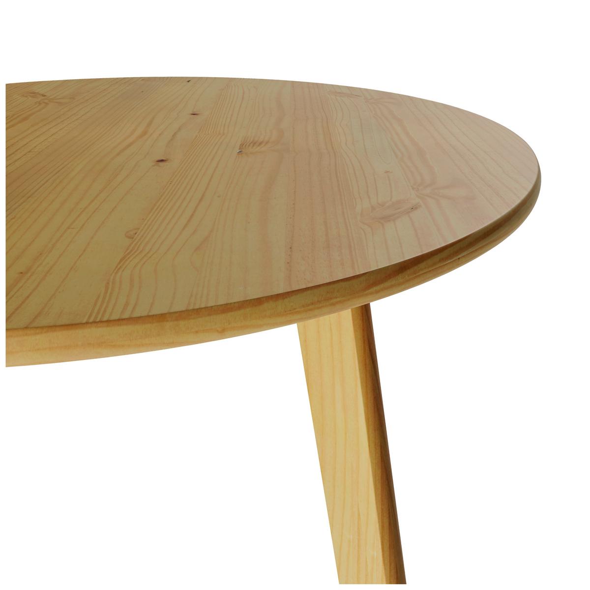 STÓŁ DO JADALNI MAHOE ESSTISCH NATUR - kolor naturalny, Modern, drewno (120/120/76cm) - MID.YOU