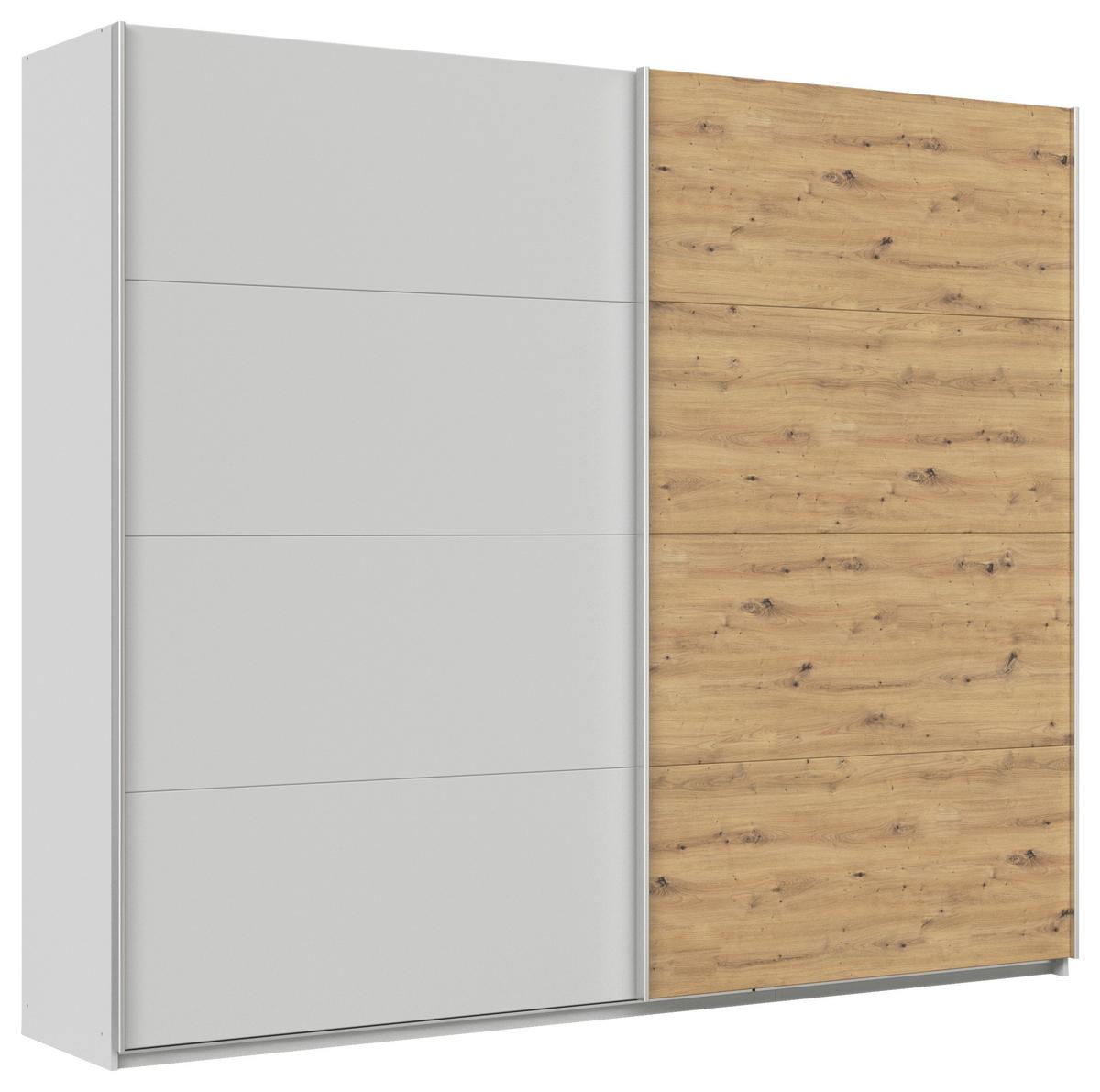 Ormar S Kliznim Vratima Feldkirch - hrast Artisan/svijetlo siva, Moderno, drvni materijal/metal (271/229/62cm) - Modern Living