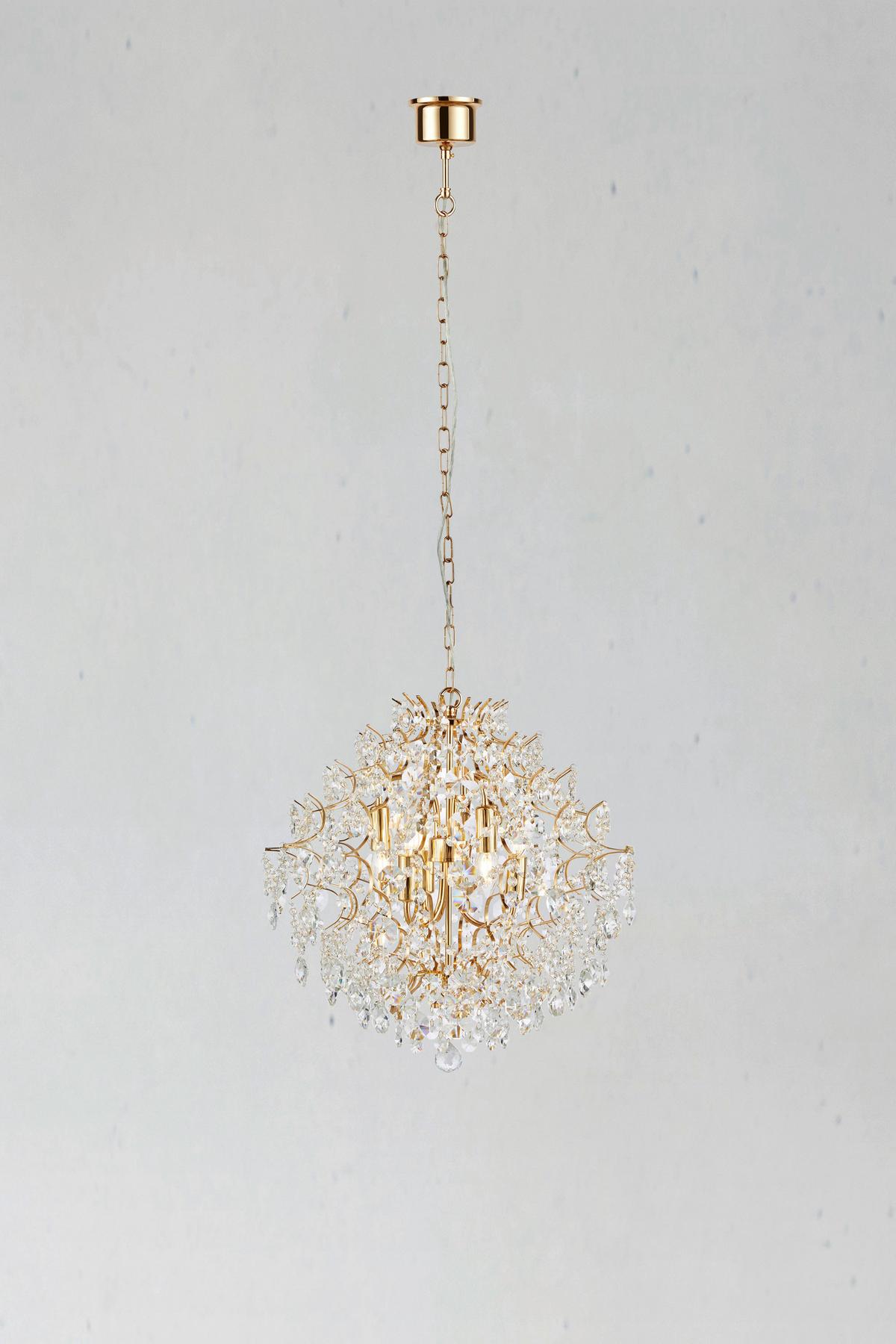 Pendelleuchte Rosendal max. 40 Watt - Transparent/Goldfarben, Basics (53/53/56cm) - Markslöjd