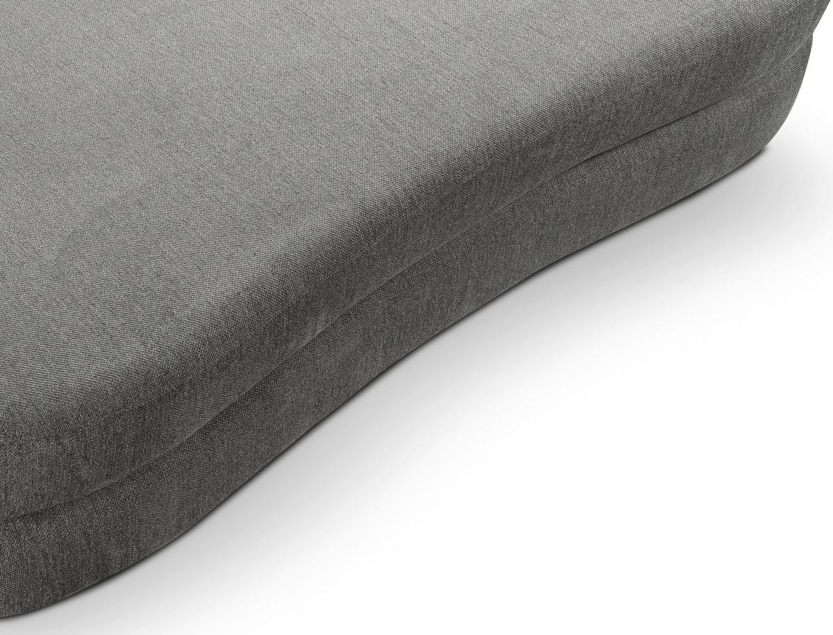 Schlafsofa Diana Grau - Schwarz/Grau, Basics, Holz/Kunststoff (231/93/108cm) - MID.YOU