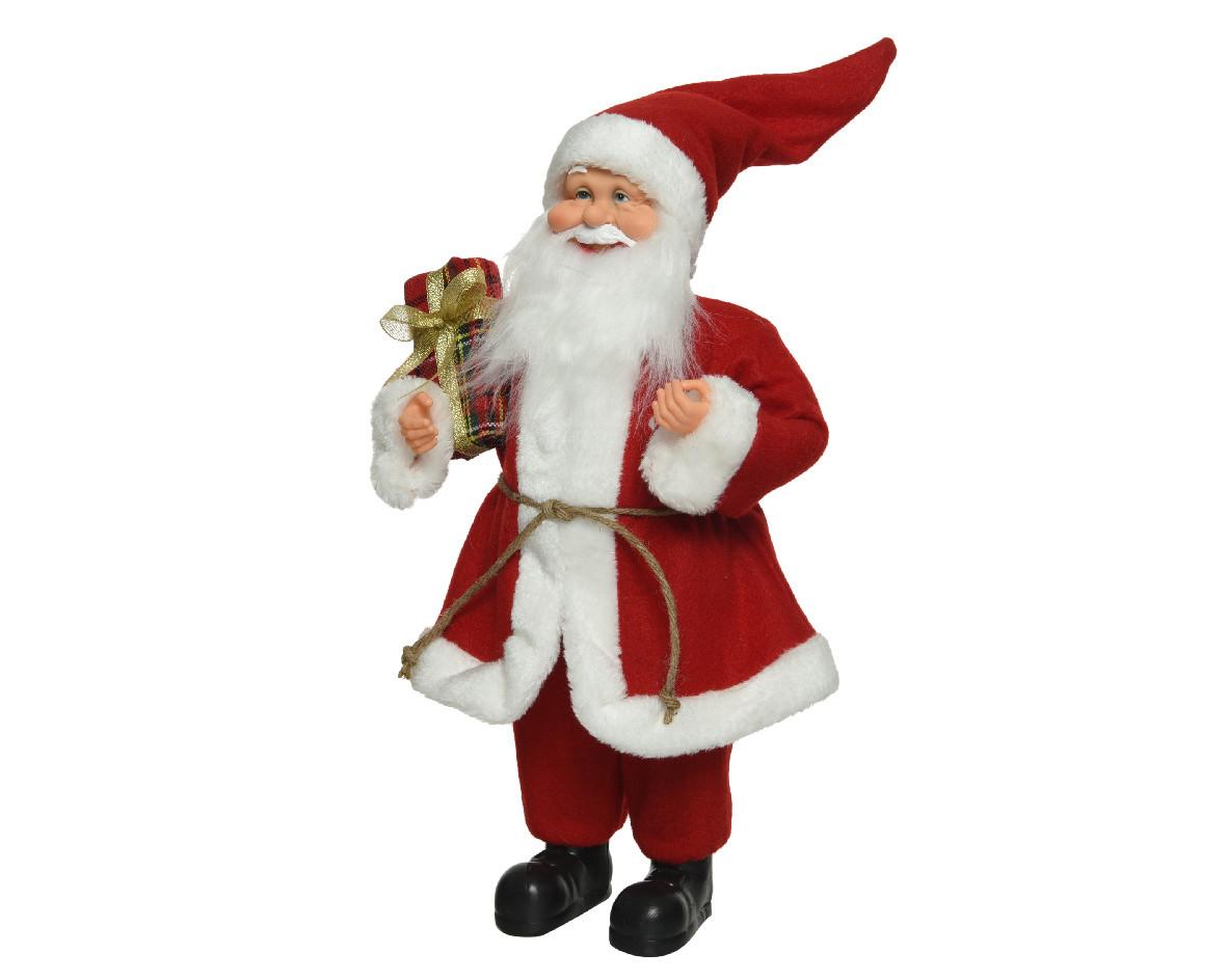 Djed Božićnjak Santa, Visina:30cm - crvena, Basics, plastika (10/20/30cm)