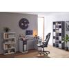 GAMINGBORD TOBI - vit/antracit, Modern, trämaterial (155/92/63cm) - Mömax