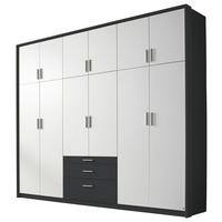 Ormar S Klasičnim Vratima Hildesheim - bijela/siva, Design, drvni materijal/plastika (275/231/56cm) - Modern Living