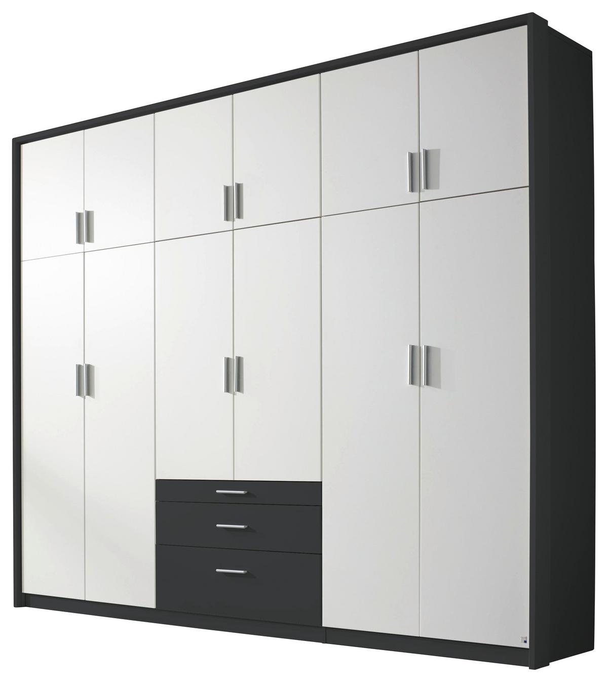 Ormar S Klasičnim Vratima Hildesheim - bijela/siva, Design, drvni materijal/plastika (275/231/56cm) - Modern Living
