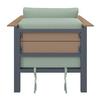 ENSEMBLE LOUNGE CHIARA - vert clair/couleur naturelle, MODERN, métal/matière synthétique (164/68/94cm) - Bessagi Garden