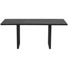 UTDRAGBART BORD NILS 2 -TOP- - mörkgrå/svart, Design, metall/trämaterial (140-180/85/76cm) - Mömax