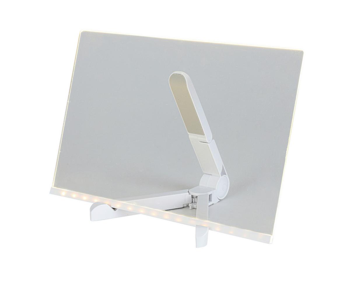 LED-Dekoleuchte Malon Weiß/Transparent max. 2 Watt - Transparent/Weiß, MODERN, Kunststoff (30/18,4/20cm) - Mömax